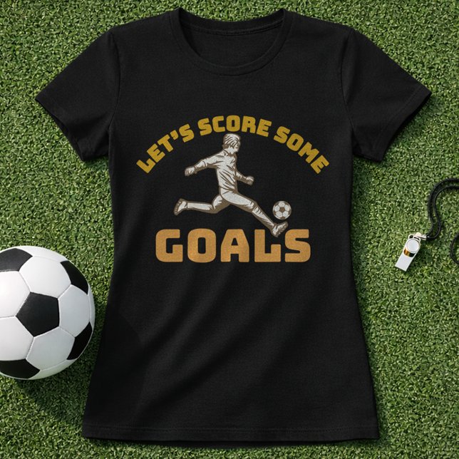 Fotboll Motivation Poäng Mål Matchdag  T Shirt (Skapare uppladdad)