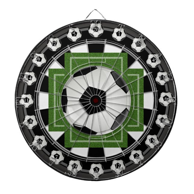 Fotboll (Multi-Target) 20 Count Dartboard Darttavla (Framsidan)