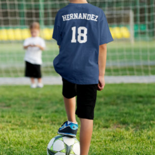 Fotboll, Namn och Jersey-Anpassningsbar T Shirt