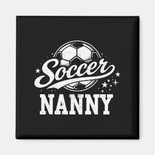 Fotboll Nanny Familj Matchande Fotbollsentusiaster Magnet