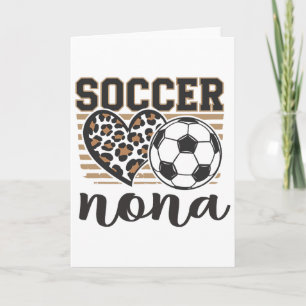 Fotboll Nona Leopard Heart Familj Matchande Kort