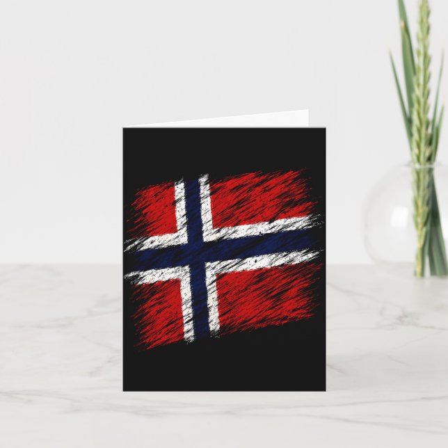 Fotboll Norge flagga 2026 älskare Kort (Framsida)