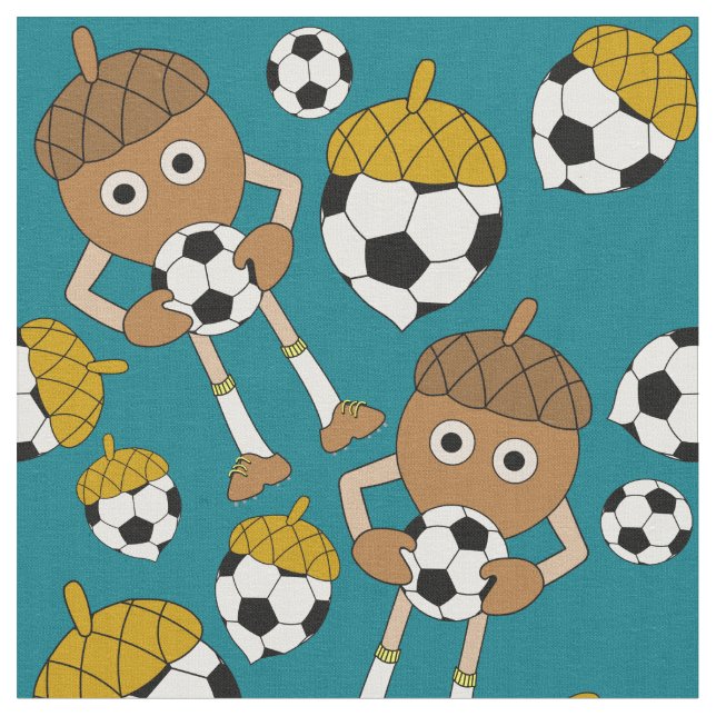 Fotboll Nöt Mönster Tyg (Närbild)