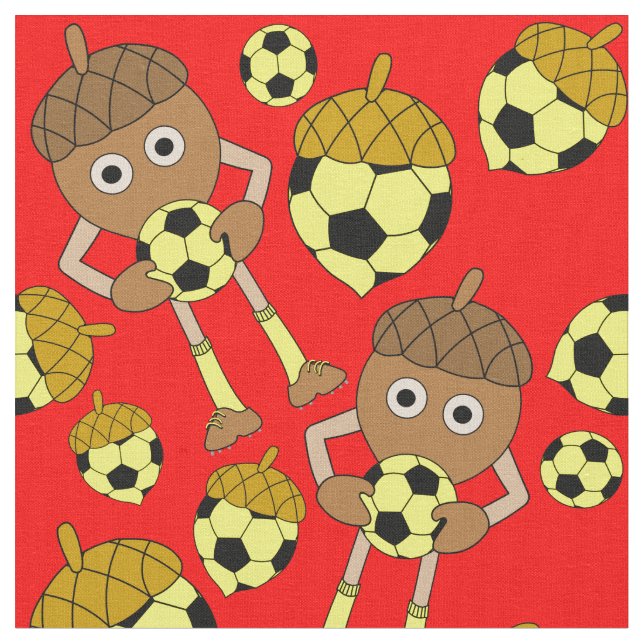 Fotboll Nöt Mönster Tyg (Närbild)