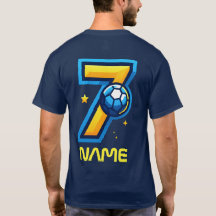 Fotboll nummer 7 personlig T-Shirt
