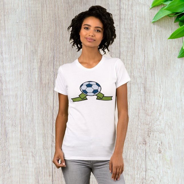 Fotboll och band Womens T-Shirt (Skapare uppladdad)