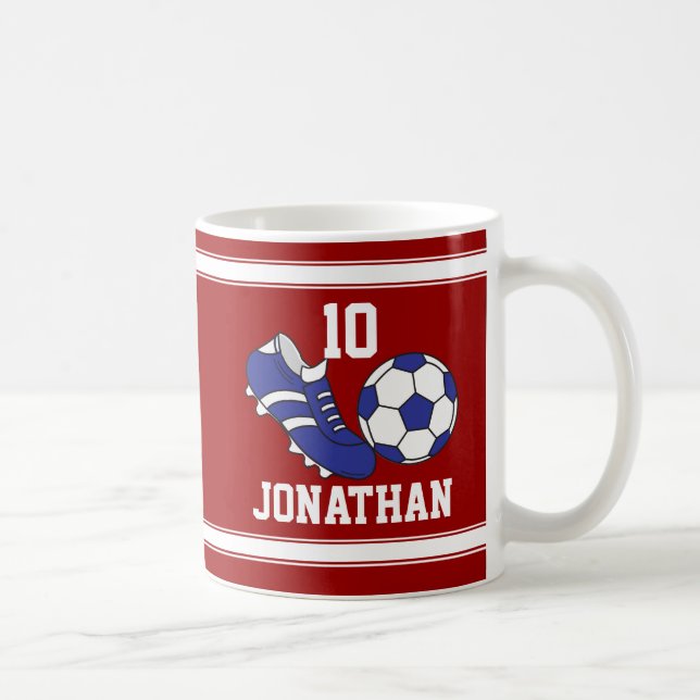 Fotboll och boll kaffemugg (Höger)