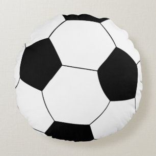 Fotboll och fotbolls-fotbollar rund kudde