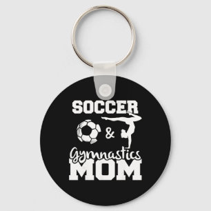 Fotboll Och Gymnastik Mamma Rolig Fotbollsspelare Nyckelring