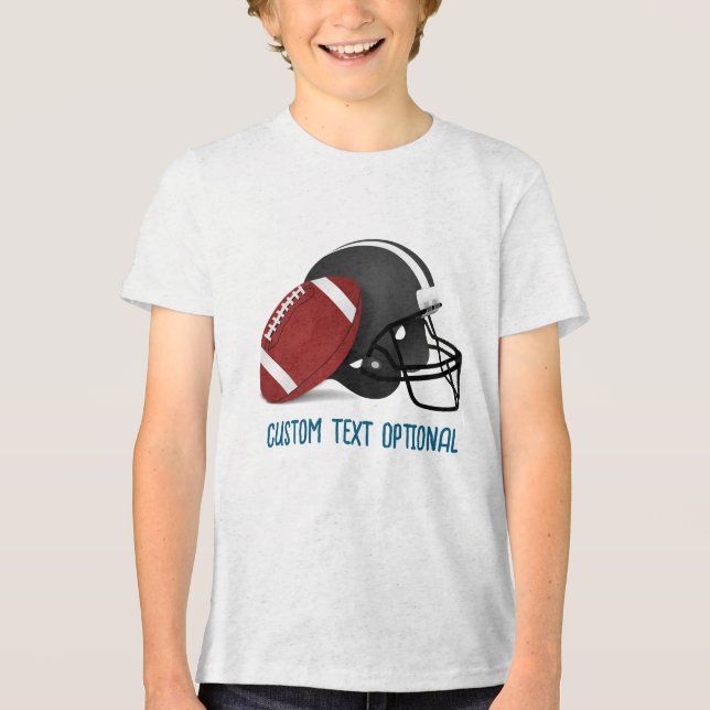 Fotboll och hjälm t shirt (Framsida)