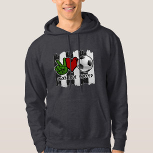 Fotboll och Kärlek Hoodie