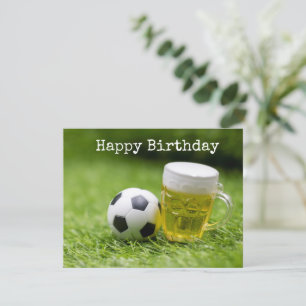 Fotboll och öl i Party Kort