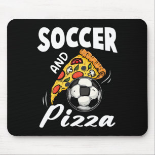 Fotboll Och Pizza Tröja Rolig Pizza Älskare Sport Musmatta