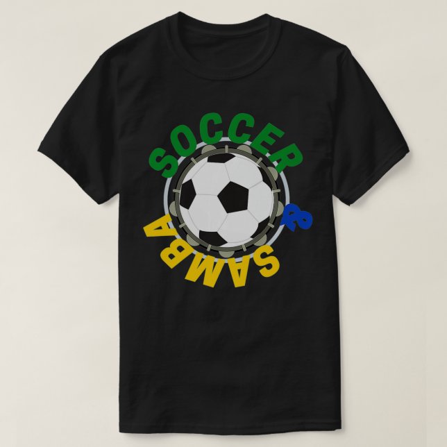 Fotboll och Samba Brasilien 2022 Premium  T Shirt (Design framsida)