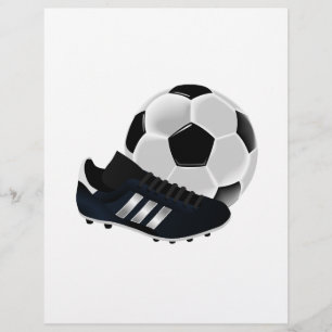 Fotboll och sko reklamblad
