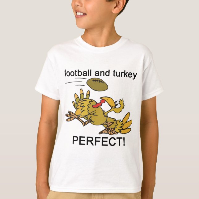 Fotboll och Turkiets PERFEKT! Tee Shirt (Framsida)