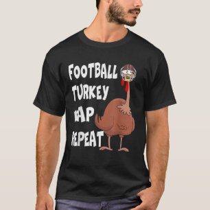 Fotboll och turkiskt nap-repat Thanksgi T Shirt