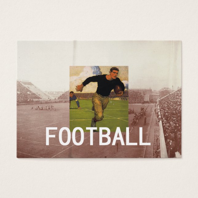 Fotboll Old school Visitkort (Framsidan)