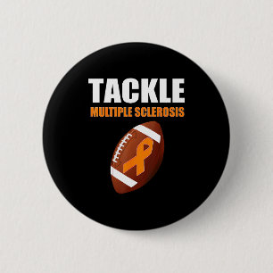 Fotboll Orange Band Multipel Skleros Medvetenhet Knapp