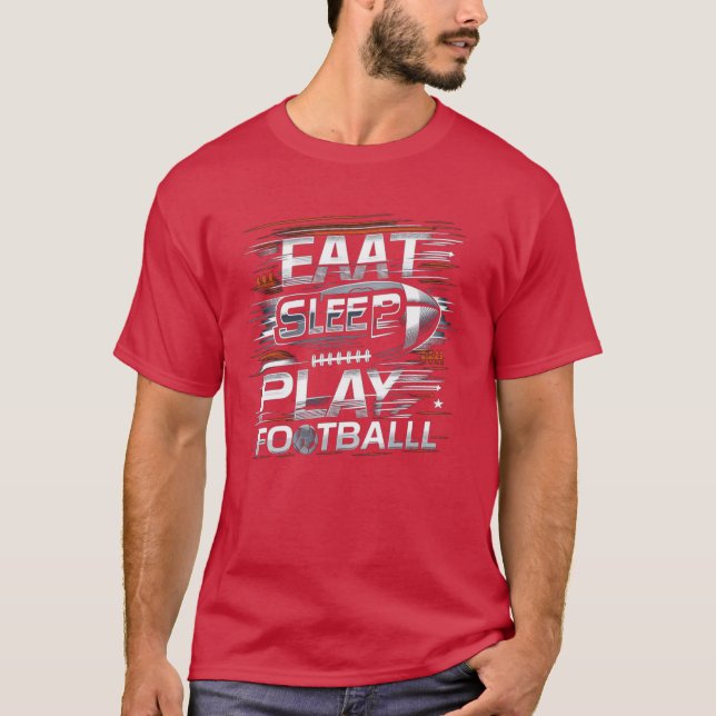 Fotboll Ord Konst D3 T Shirt (Framsida)