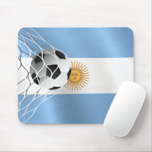 Fotboll på Argentinas Flagga Musmatta