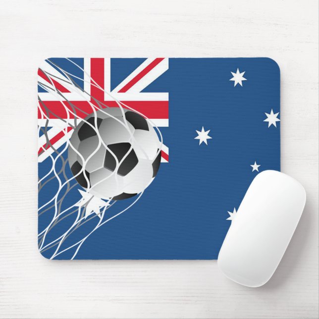 Fotboll på australisk Flagga Musmatta (Med mus)
