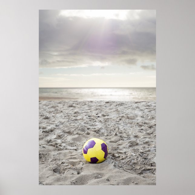 Fotboll på ballybunionens strand poster (Framsidan)
