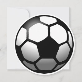 Fotboll på ett födelsedagskort kort