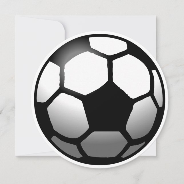 Fotboll på födelsedagskort kort (Framsida)