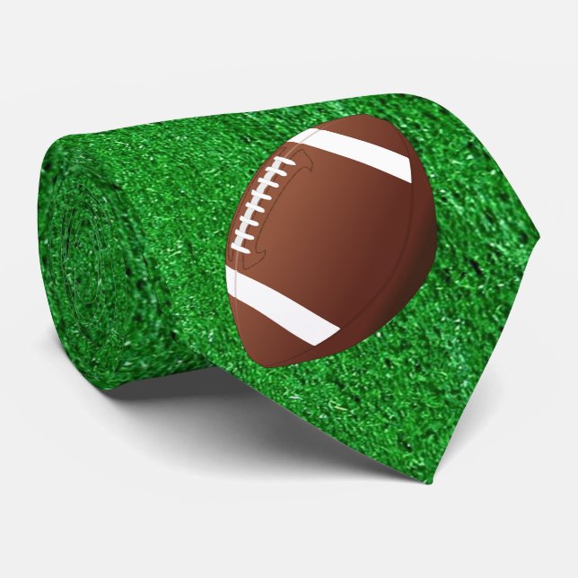 Fotboll på gass Print Necktie Slips (Rullad)