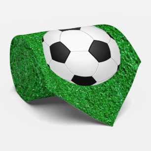 Fotboll på gass Print Necktie Slips
