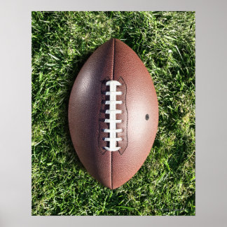 Fotboll på Grass Poster