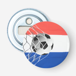 Fotboll på holländska Flagga Flasköppnare
