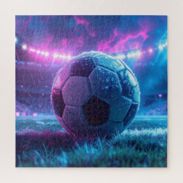 Fotboll på stadion - extrem väderlek pussel