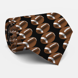 Fotboll på svart necktie slips