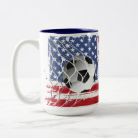 Fotboll på USA flagga