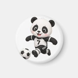 Fotboll Panda Magnet