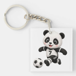 Fotboll Panda Nyckelring