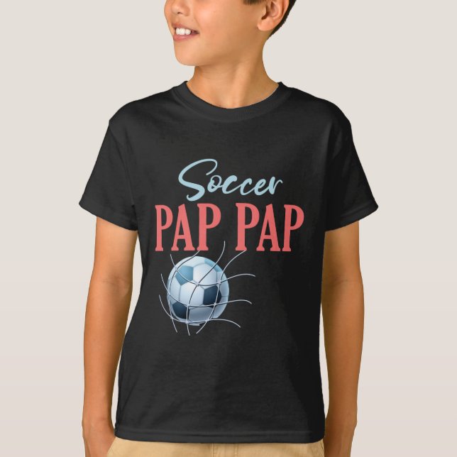 Fotboll Pap Pap presenter till fars dag fotbolls f T Shirt (Framsida)