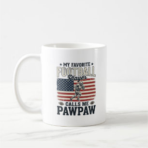 Fotboll Papaya Vintage Amerikansk Flagga Tröja Des Kaffemugg