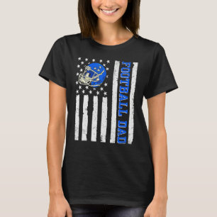 Fotboll Pappa Amerikanska USA flagga, stolt Pappa  T Shirt
