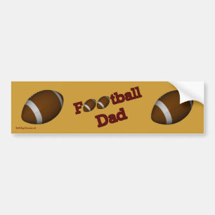 Fotboll Pappa Bumper Sticker Bildekal