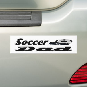 Fotboll Pappa Bumper Sticker Bildekal