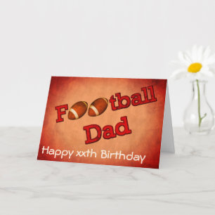 Fotboll Pappa Cute Birthday Kort