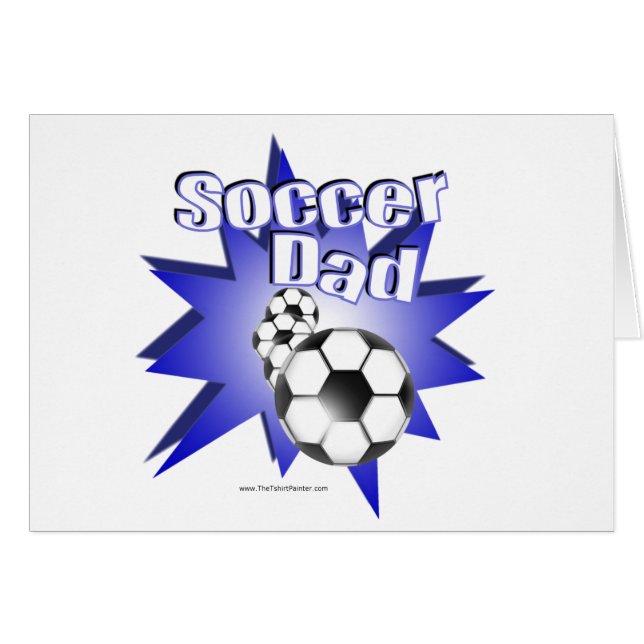 Fotboll PAPPA Hälsningskort (Framsidan Horizontal)