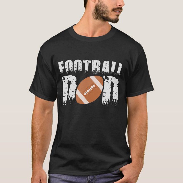 Fotboll Pappa Modern Bästa Pappa någonsin i Fält T Shirt (Framsida)