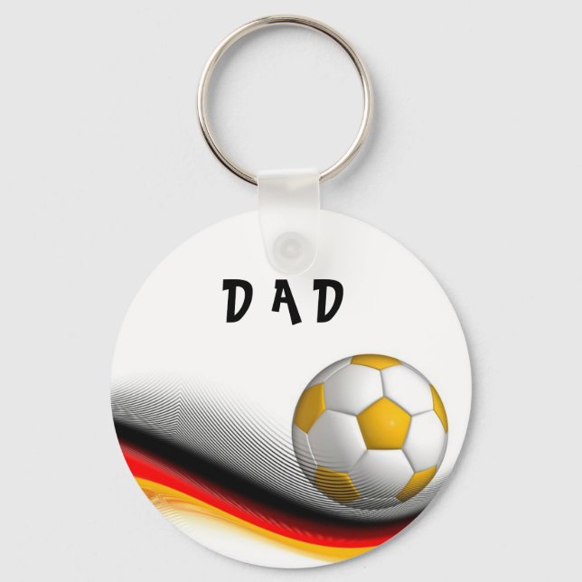 Fotboll Pappa Nyckelring (Framsida)