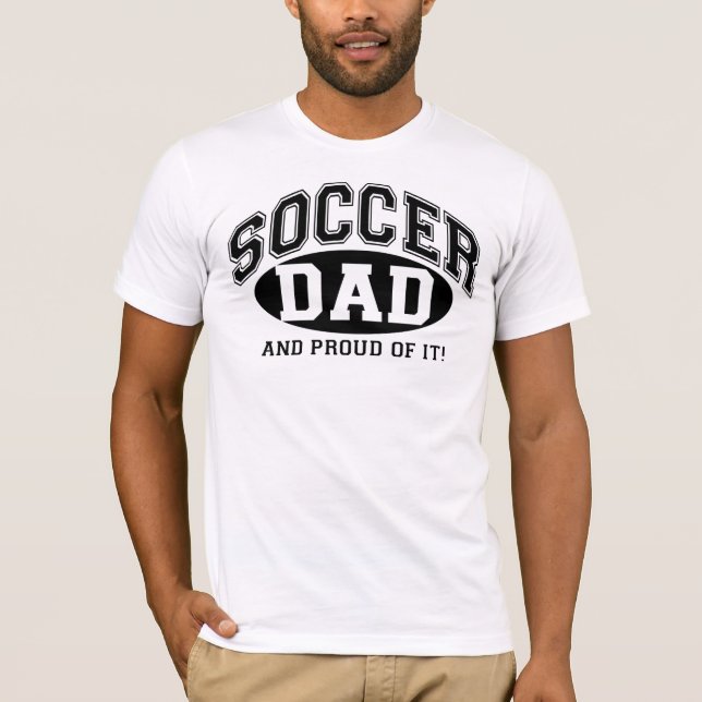 Fotboll Pappa och stolt över det! Tee Shirt (Framsida)