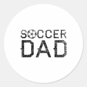 Fotboll Pappa Player pappa Far Runt Klistermärke