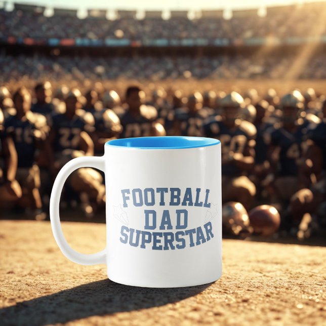 Fotboll Pappa Superstar-kaffe Mugg (For the dad that loves football.)